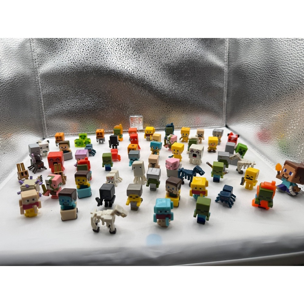 Minecraft Lot of 59‎ Mini Figurine Different Series Super Rare
